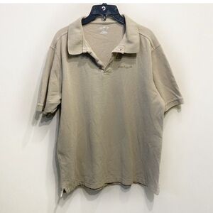 Carhartt Polo Shirt Shortsleeve Size Large Tan Camel Mens